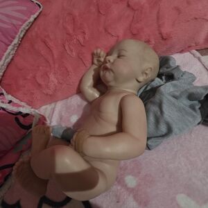 Realistic Baby Doll with Pink Blanket